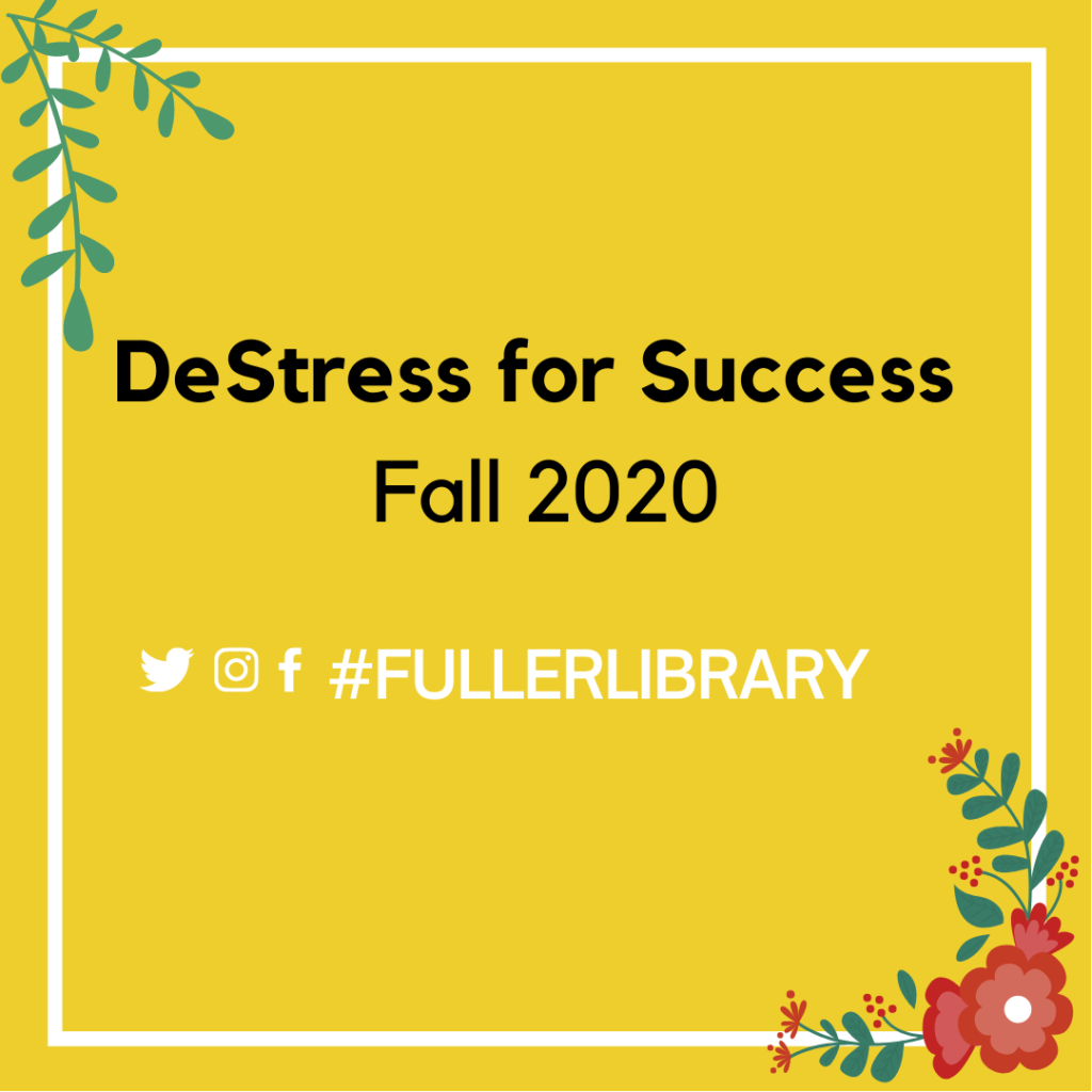 DeStress for Success Fall 2020 image