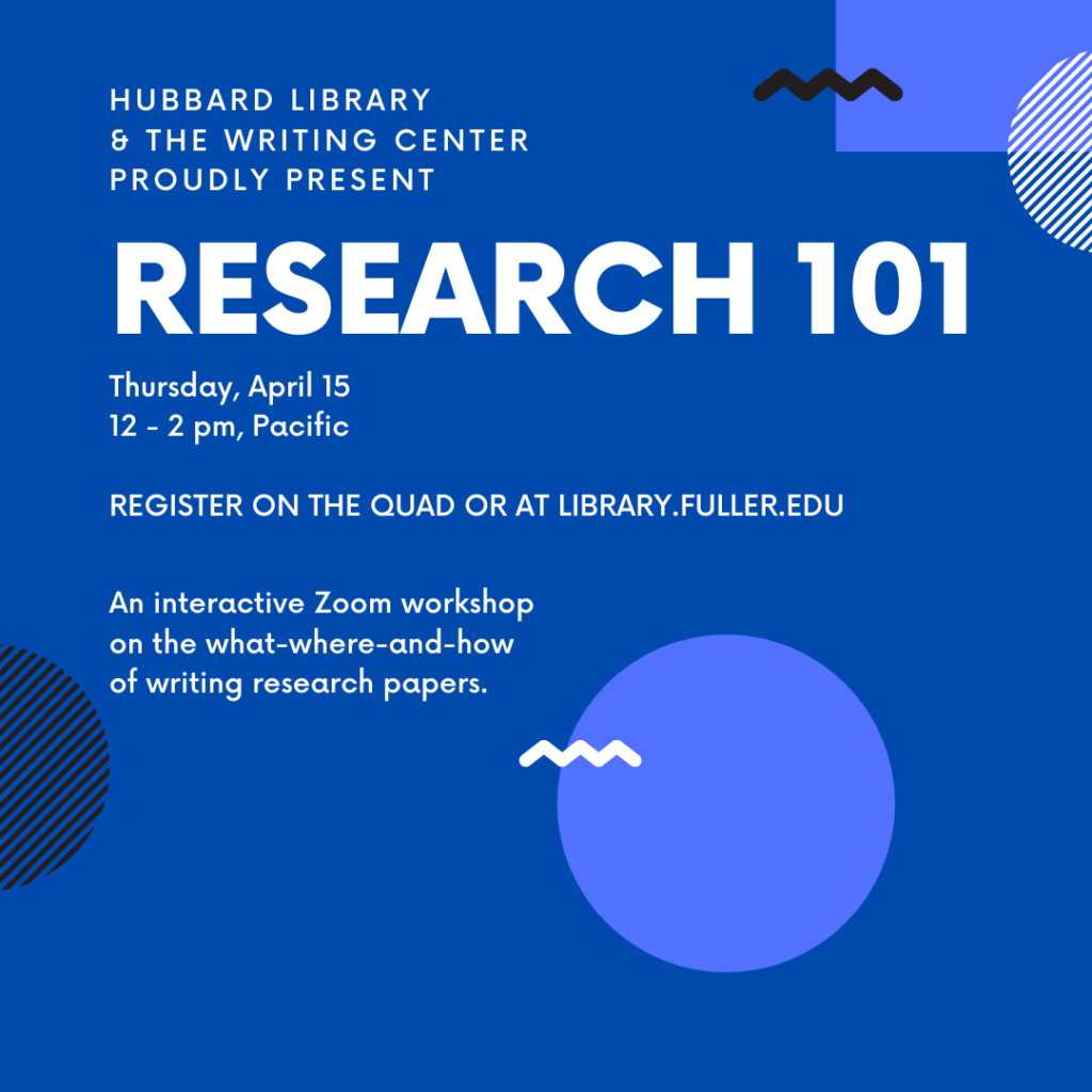 Research 101 Workshop image